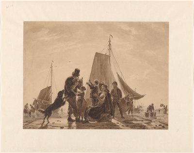 Balıkçıların neşeli dönüşü by Jean Zacherie Mazel