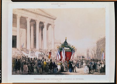 Şubat 1848 ayaklanmalarının kurbanlarının cenazesi, 4 Mart 1848, La Madeleine Kilisesi