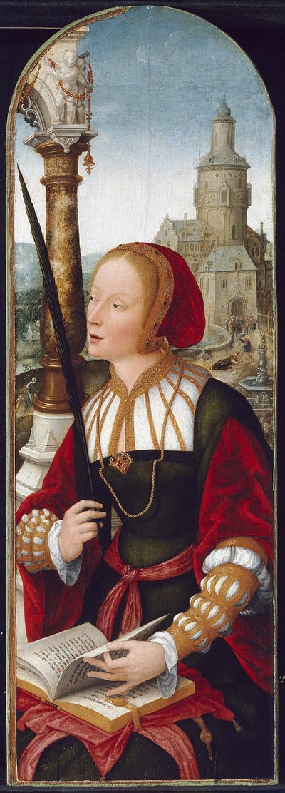 Aziz Barbara, c.1520 by Jean the Elder Bellegambe
