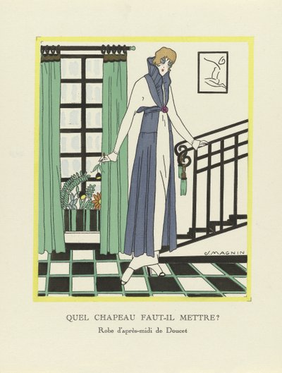 Hangi Şapkayı Giymelisiniz?, reklam. 1914 (kalıp baskısı) by Jeanne Magnin