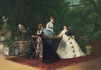 Konservatuarda çay, 1893. by Jeanne Samson