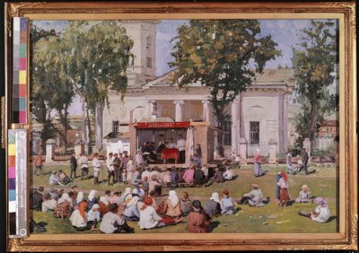 Köyde işbirliği günü by Jefim Michailowitsch Tschepzow