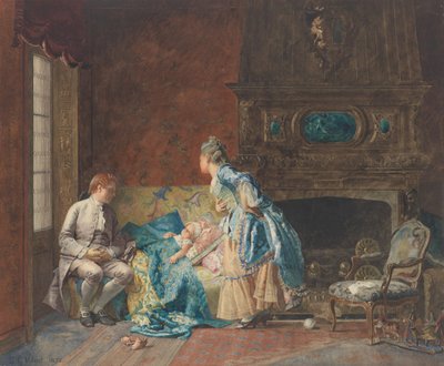 İlk Bebek, 1872. by Jehan Georges Vibert