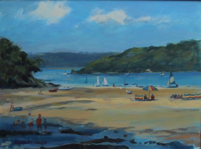 Millbay , Salcombe , gemide petrol , 2016 by Jennifer Wright