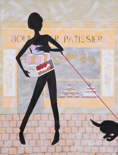 Boulanger Patissier, 2009 (tuval üzerine akrilik) by Jenny Barnard