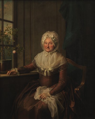 Kontes Anna Joachima Danneskiold-Laurvigen, kızlık soyadı Ahlefeldt by Jens Juel