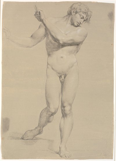Kolları kaldırılmış bir yüz ayakta duran model by Jens Juel