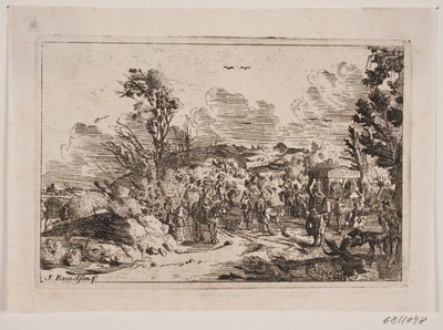 Dağlık bir alanda bir köy yolu by Jens Knudsen