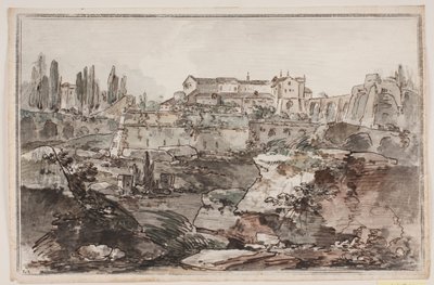 Kaleli İzahname (?), Harabeler, kayalar ve su by Jens Petersen Lund