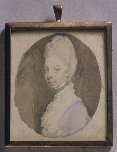 Kraliçe Charlotte Portre Minyatür, c.1772 (fildişi üzerine wc) by Jeremiah Meyer