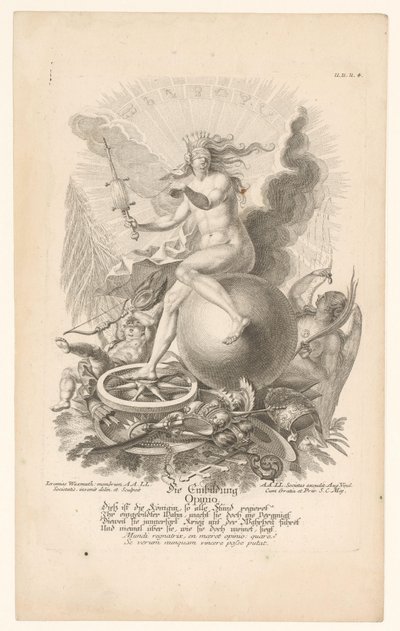 Yanlış İnanç Alegorisi (Opinio) Die Einbildung / Görüş (nesne üzerindeki başlık) Alegoriler (dizi adı) by Jeremias Wachsmuth