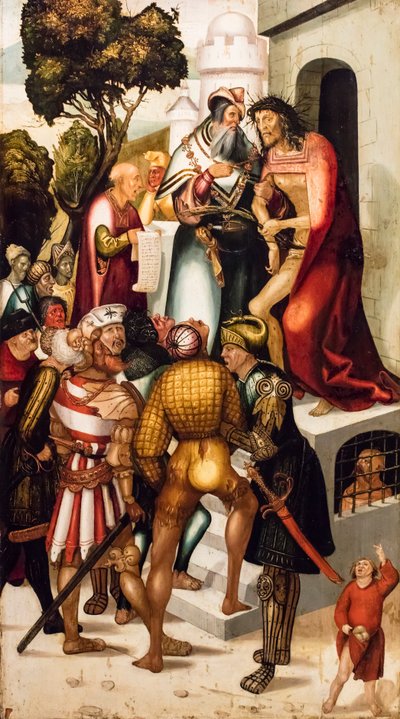 Ecce Homo, 1515 civarı (Kozalaklı ağaç üzerine tempera ve yağlıboya) by Jerg Ratgeb