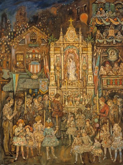 Sokak Tapınağı, 1931. by Jerome Myers