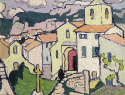 Les Baux, Rahip Kilisesine girer, 1911 dolayları by Jessica Stewart Dismorr