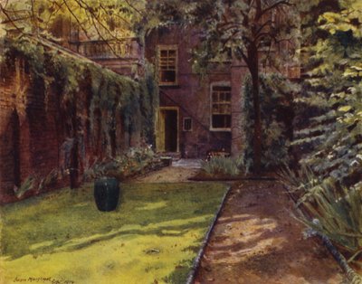 Carlyle Evi, Bahçe ve Ev Manzarası (renkli taş) by Jessie MacGregor