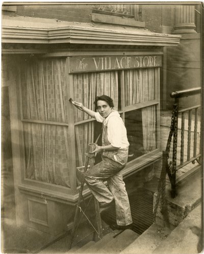 Charlotte Powell, Köy Ressamı, c.1905-16 (jelatin gümüşü fotoğraf) by Jessie Tarbox Beals