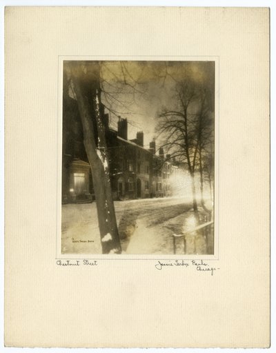 Chestnut Street, Boston, ABD, c.1902-10 (jelatin gümüşü fotoğraf) by Jessie Tarbox Beals