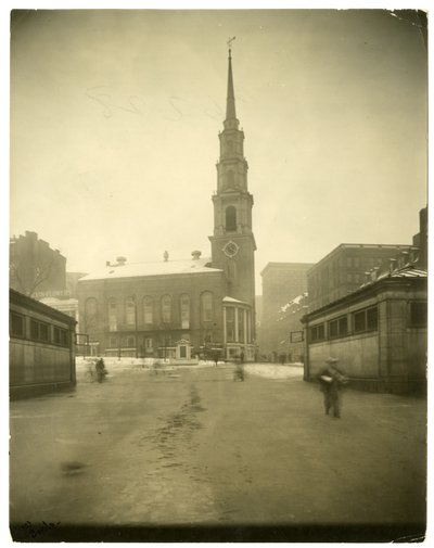 Park Street Kilisesi, ABD, c.1902-10 (jelatin gümüşü fotoğraf) by Jessie Tarbox Beals