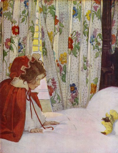 Küçük kırmızı başlıklı kız (renkli lito) by Jessie Willcox Smith