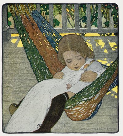 Uyumak için Sallanan Bebek by Jessie Willcox Smith