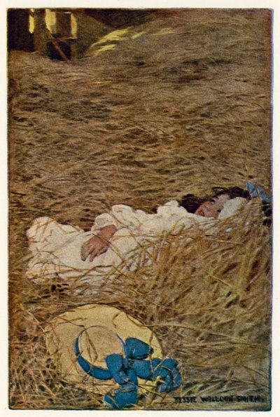 Hayloft (renkli taş) by Jessie Willcox Smith