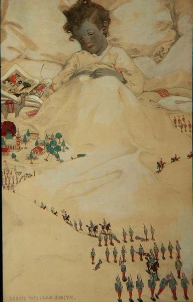 Karşı Panel Ülkesi (renkli taş) by Jessie Willcox Smith