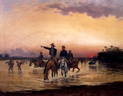 Simon Bolivar (1783-1830) ve Francisco de Paula Santander (1792-1840), Kolombiya by Jesus Maria Zamora