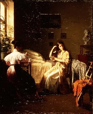 Arkadaşlar (tuval üzerine yağlı boya) by Jevgraf Fiodorovitch Krendovsky