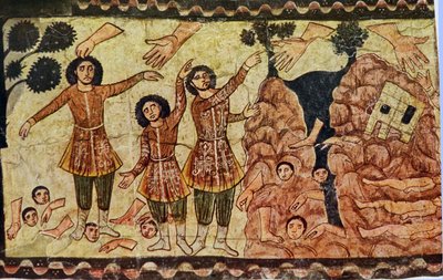 Ezekiels kehaneti (alçı üzerinde tempera) by Jewish School