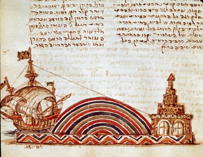 Deniz ufkunun incelenmesi (Minyatür by Jewish School