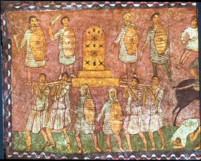Eben-Ezer Savaşı (alçı üzerine tempera) by Jewish School