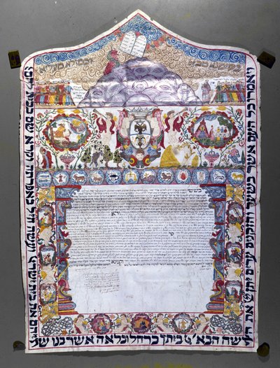Yahudi evlilik sözleşmesi, Ketubah by Jewish School