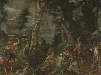 Davut ve Abigail arasındaki görüşme by Joachim Anthonisz. Wtewael