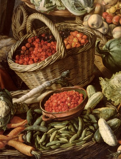 Meyve, Sebze ve Pazar Kadınıyla Natürmort Detayı, 1564 (bkz. 247452 ve 247451) by Joachim Beuckelaer