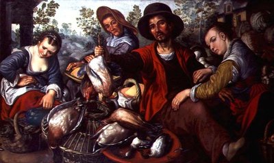 Oyun Durağı (tuval üzerine yağlı boya) by Joachim Beuckelaer