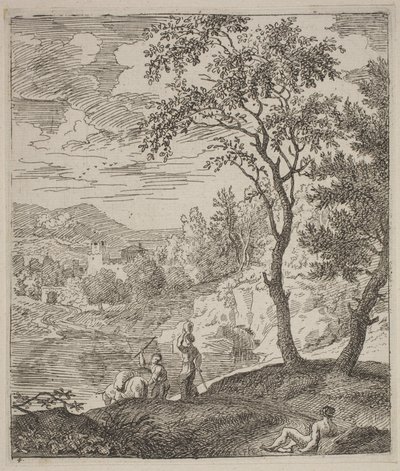 Poussin Tarzında Manzaralar by Joachim Franz Beich