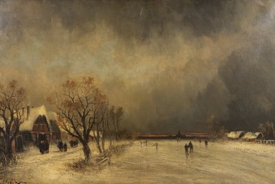 Kışın Tutuşunda, c.1900 by Joachim Hierschl Minerbi
