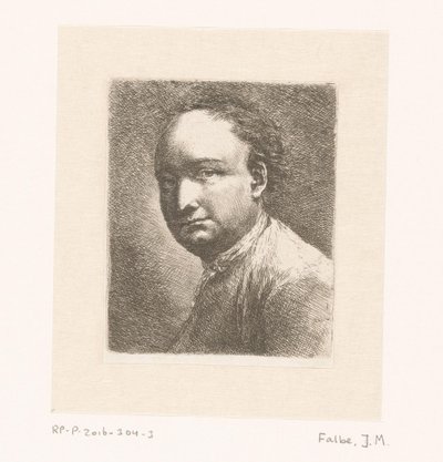 Ressam Johann Harper'ın portresi by Joachim Martin Falbe
