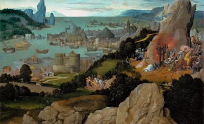 Erken Hollanda Sanatı : The Martyrdom of Saint Catherine par Patinier, Joachim (yaklaşık 1480-1524), 1515