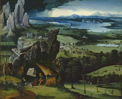 Aziz Jerome ile Manzara by Joachim Patinir