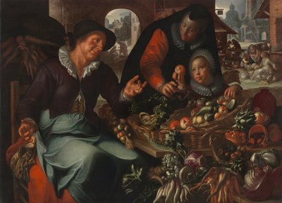 Meyve ve sebze satıcısı, c. 1618 by Joachim Wtewael or Utewael