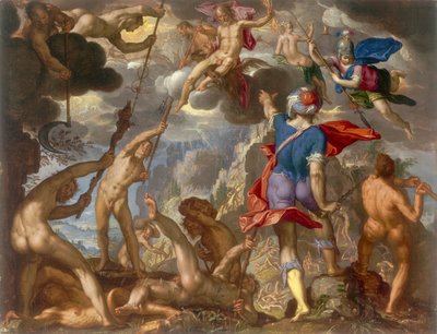 Tanrılar ve Devler Arasındaki Savaş, c.1608 by Joachim Wtewael or Utewael