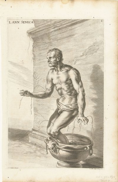 Richard Collin tarafından oyulmuş Seneca, by Joachim von (after) Sandrart