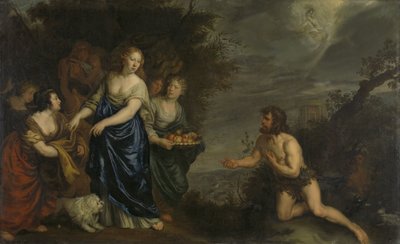 Odysseus ve Nausicaa by Joachim von Sandrart (I)