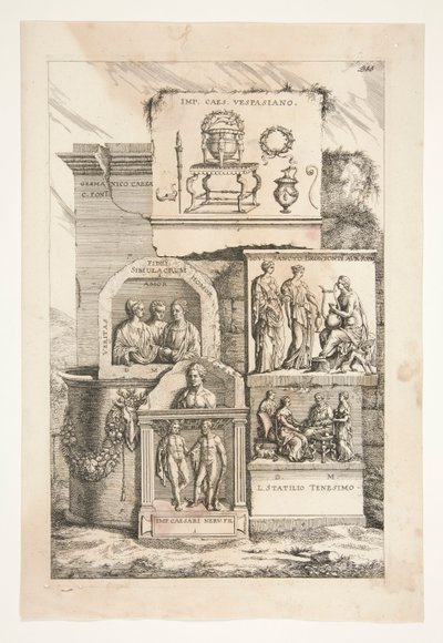 Yazıtlı Roma Kabartmaları by Joachim von Sandrart
