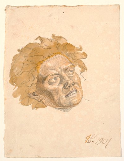 erkek kişinin başı by Joakim Frederik Skovgaard