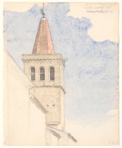 Sansepolcro'daki saat kulesi by Joakim Frederik Skovgaard