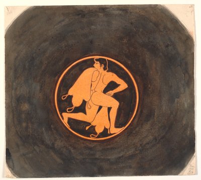 Şarap torbaları ile sürekli üreme boyama ile Yunan kırmızı figür-kylix
