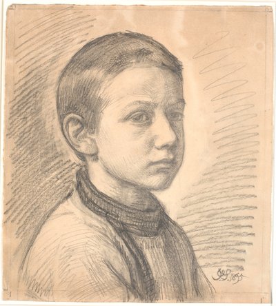 Ressamın portresi J.Th. çocukken Skovgaard by Joakim Frederik Skovgaard