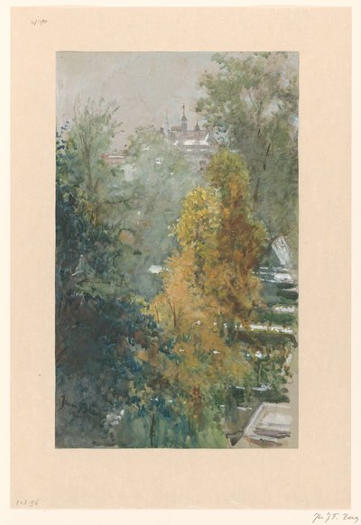 Ağaçların ve binaların görünümü by Joan Berg